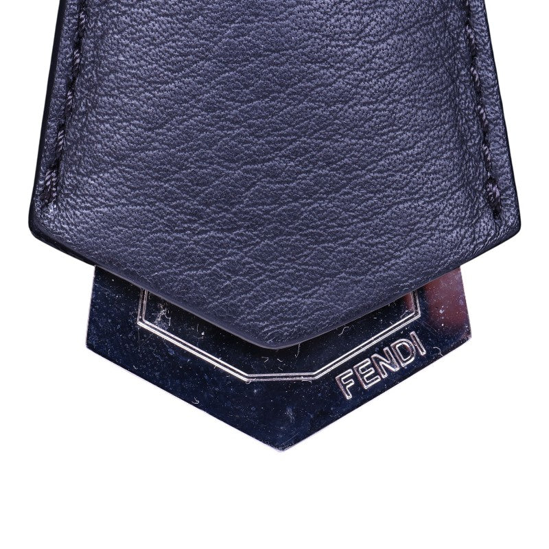 3Jours Croco Kalfshaar Tote - Donkerblauw