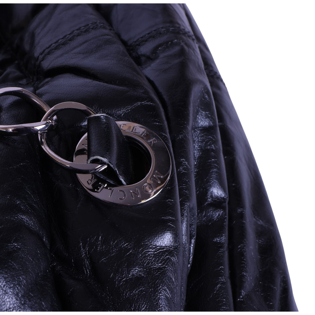 Puffer Shopper Gewatteerd Leer - Zwart