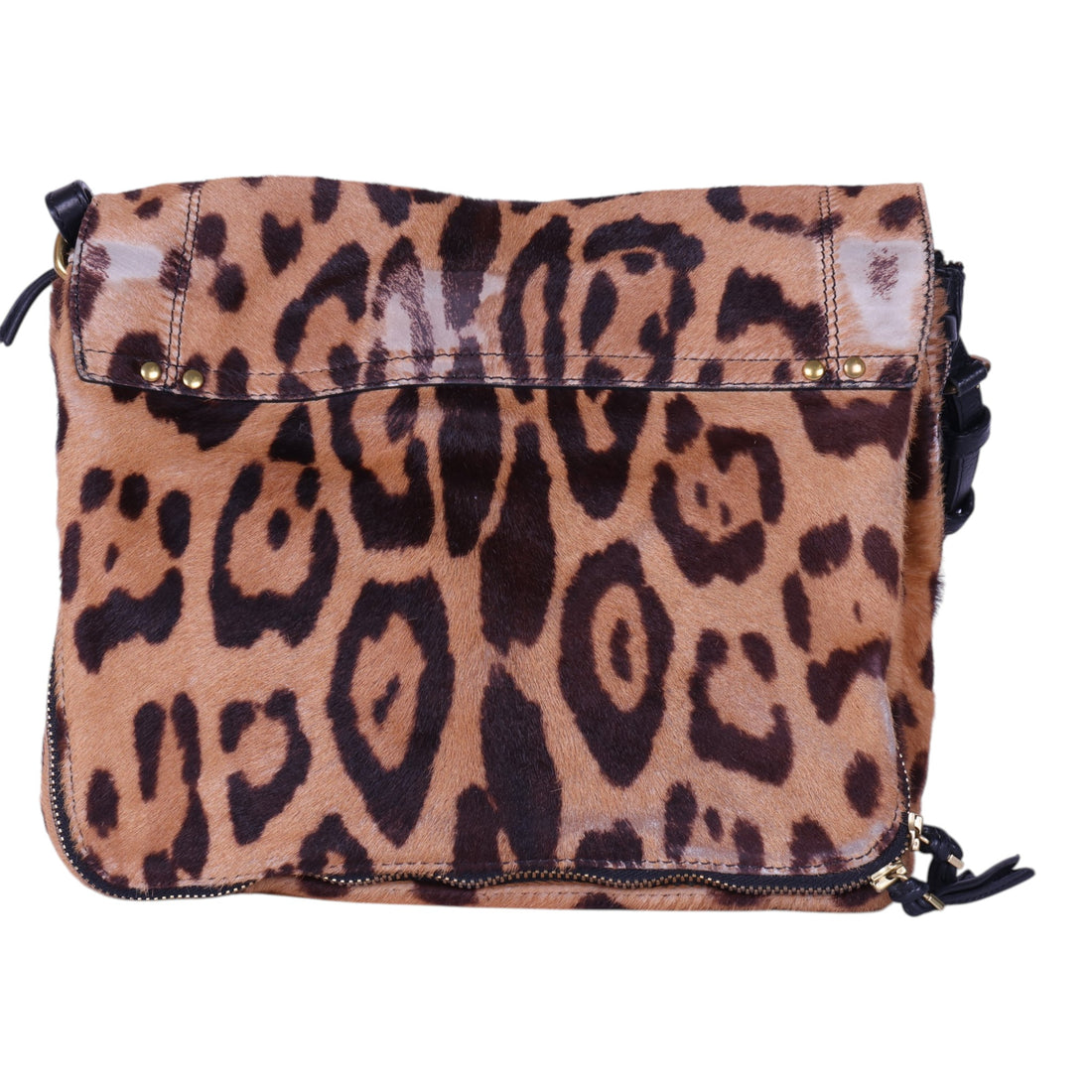 Igor Crossbody Tas - Luipaardprint Ponyhair