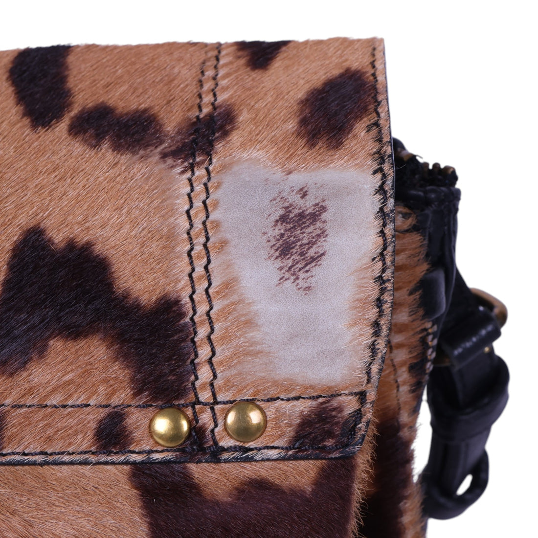 Igor Crossbody Tas - Luipaardprint Ponyhair