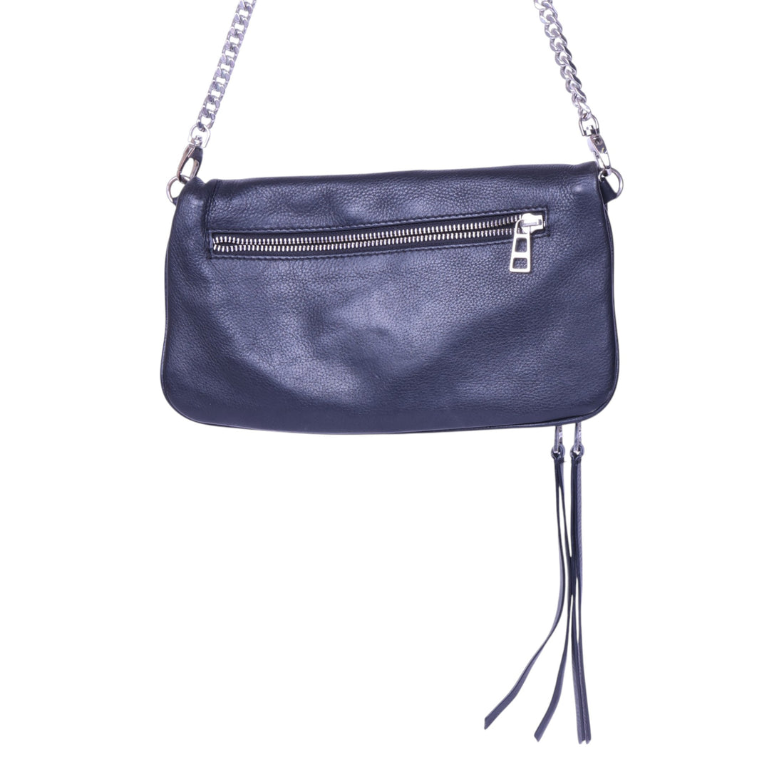 Rock Clutch Zwart Leer met Hartstuds