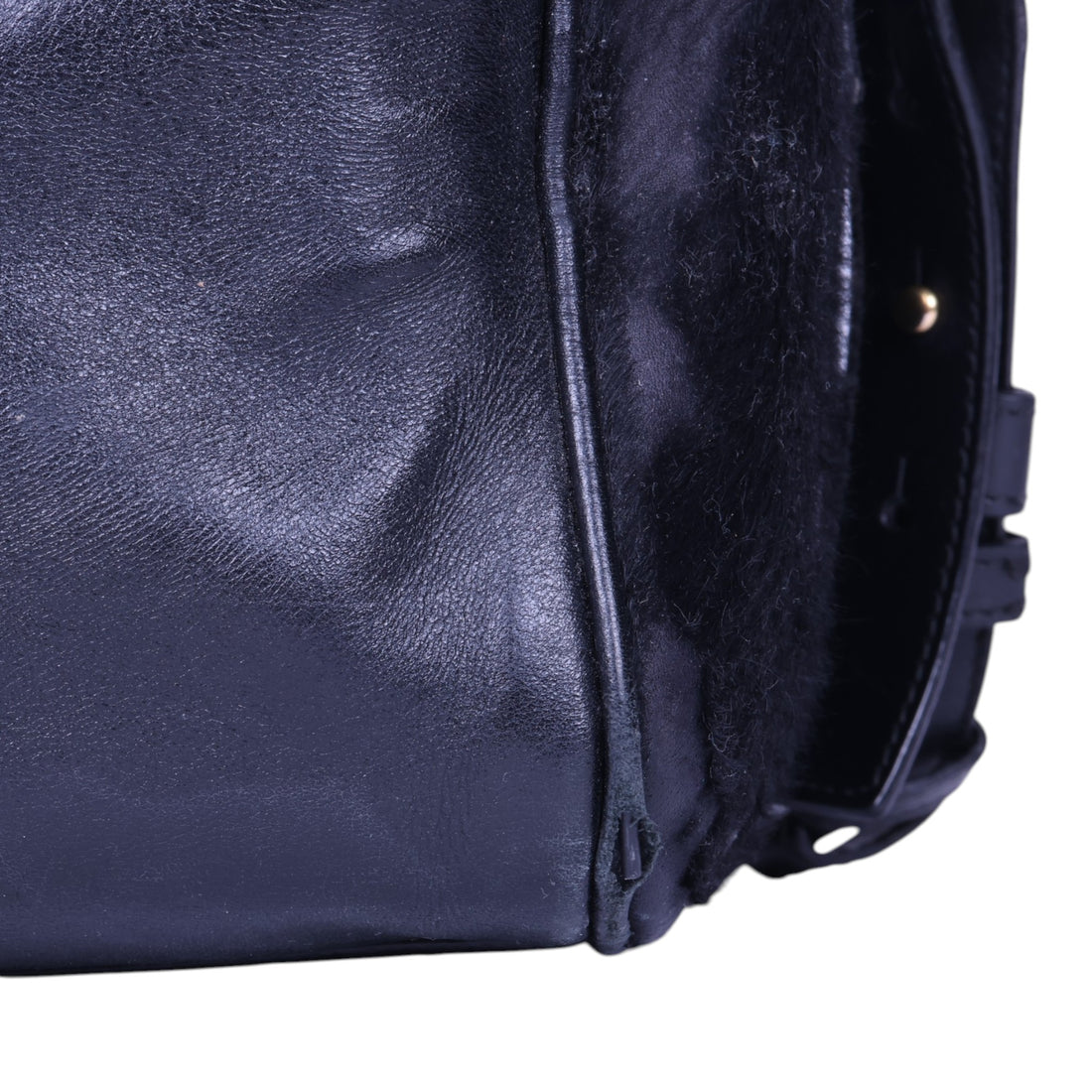 Classic Duffle 6 Zwart Haarkalf