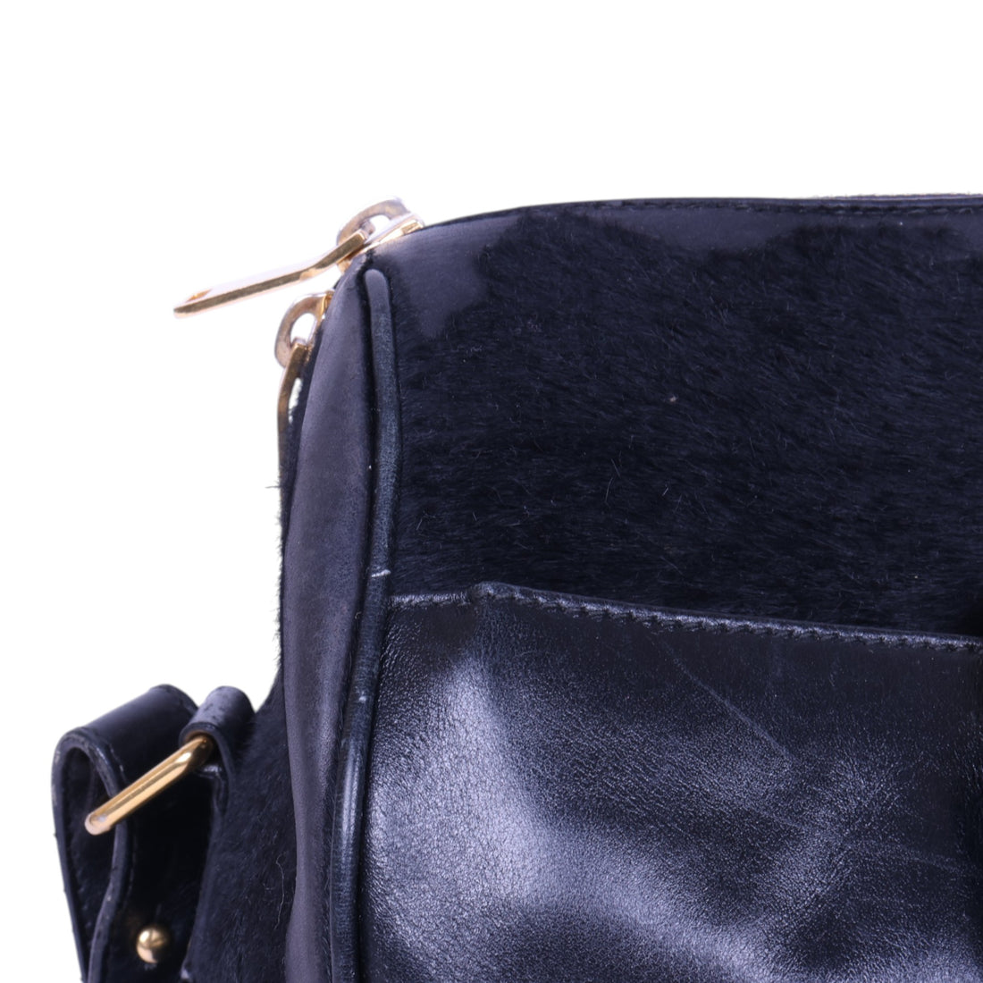 Classic Duffle 6 Zwart Haarkalf