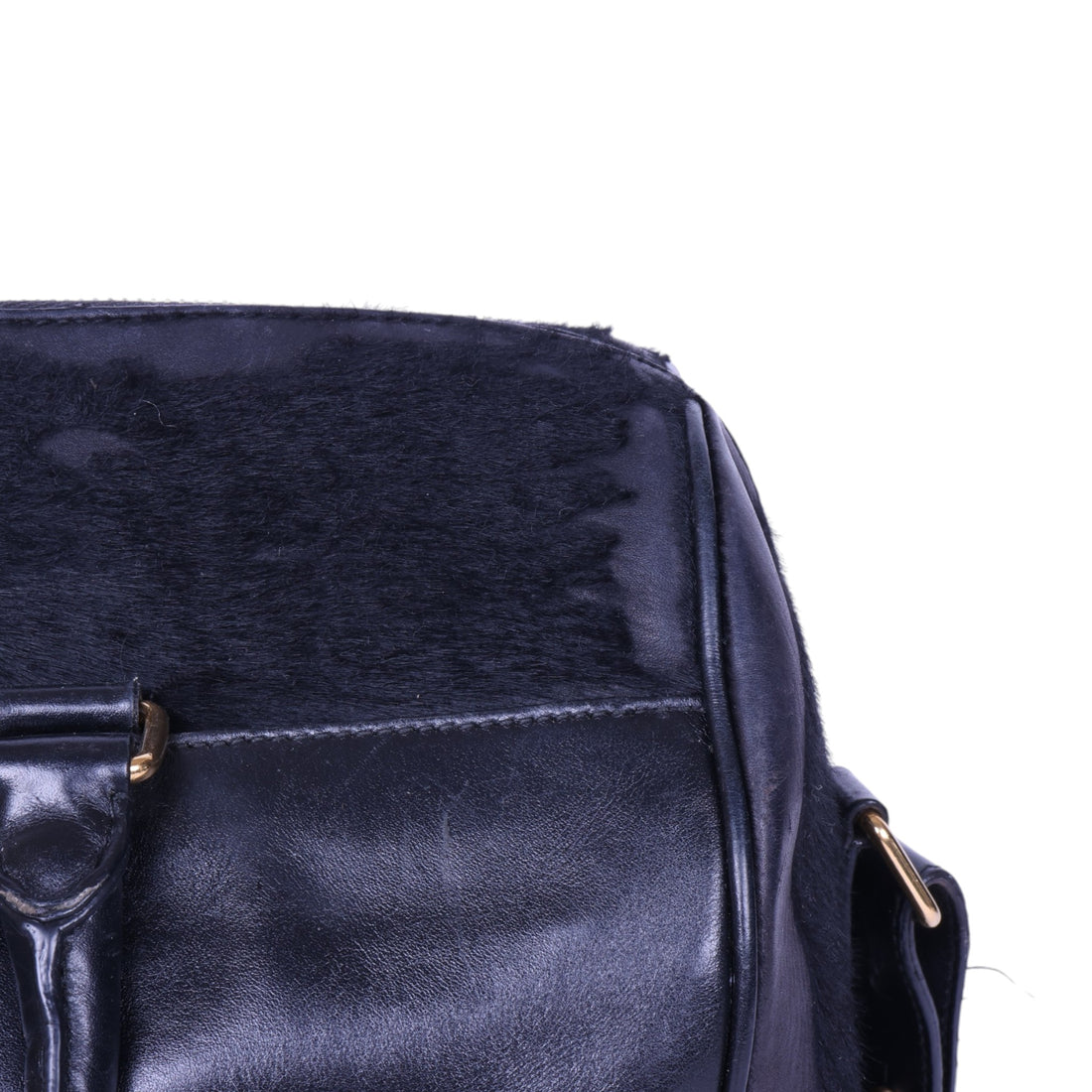 Classic Duffle 6 Zwart Haarkalf