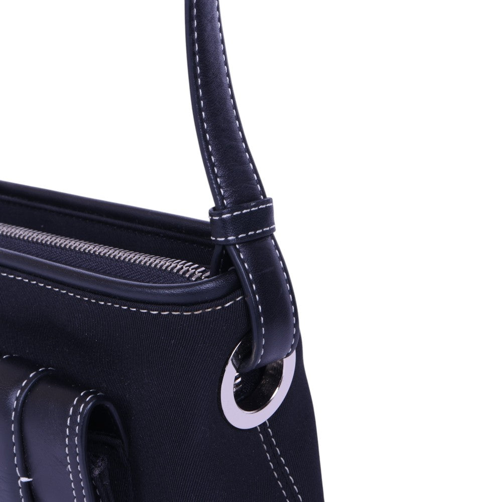 4G Schoudertas Canvas Donkerblauw