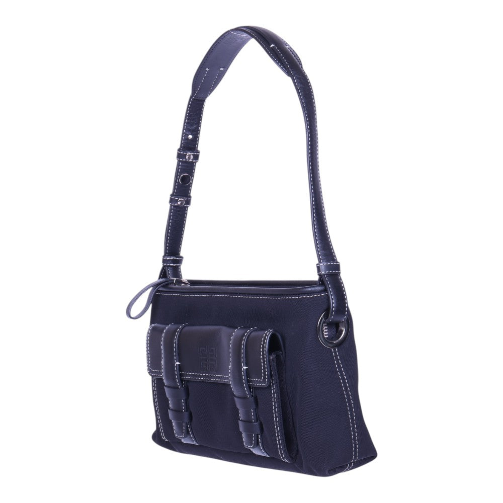 4G Schoudertas Canvas Donkerblauw