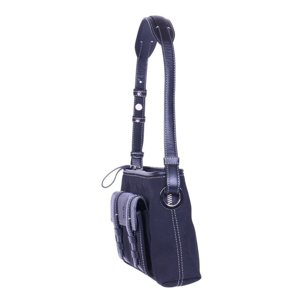 4G Schoudertas Canvas Donkerblauw