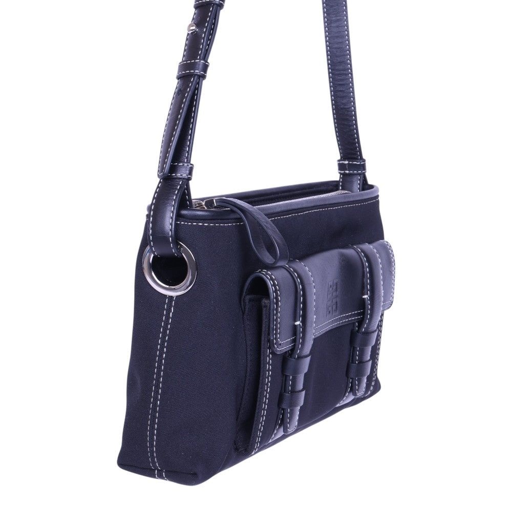 4G Schoudertas Canvas Donkerblauw