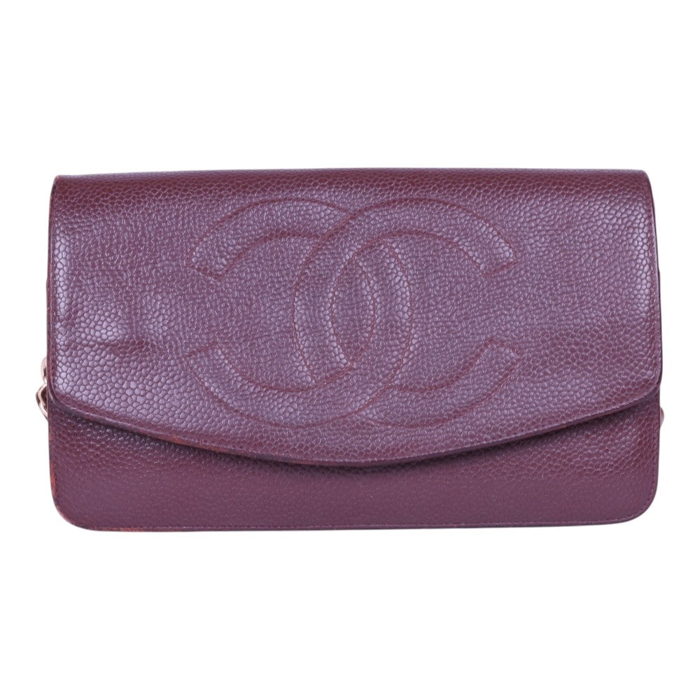 Timeless CC Wallet on Chain Bordeaux Caviar