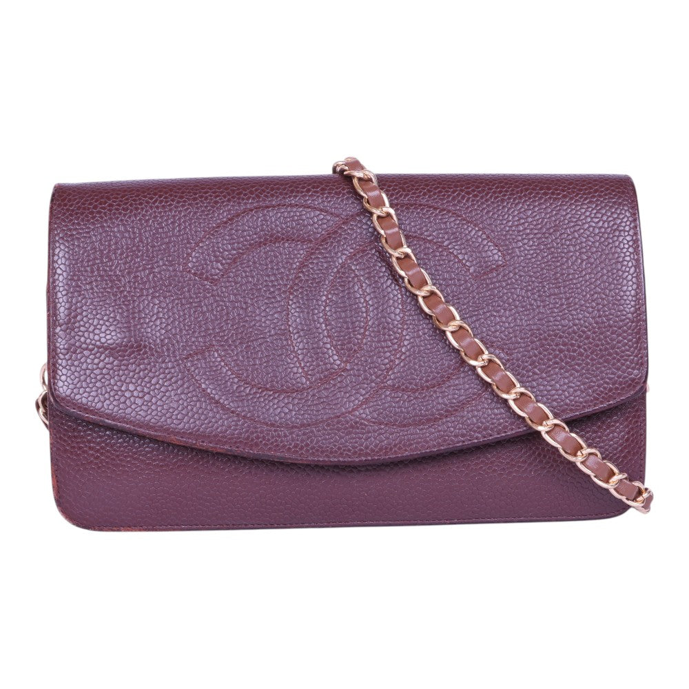 Timeless CC Wallet on Chain Bordeaux Caviar