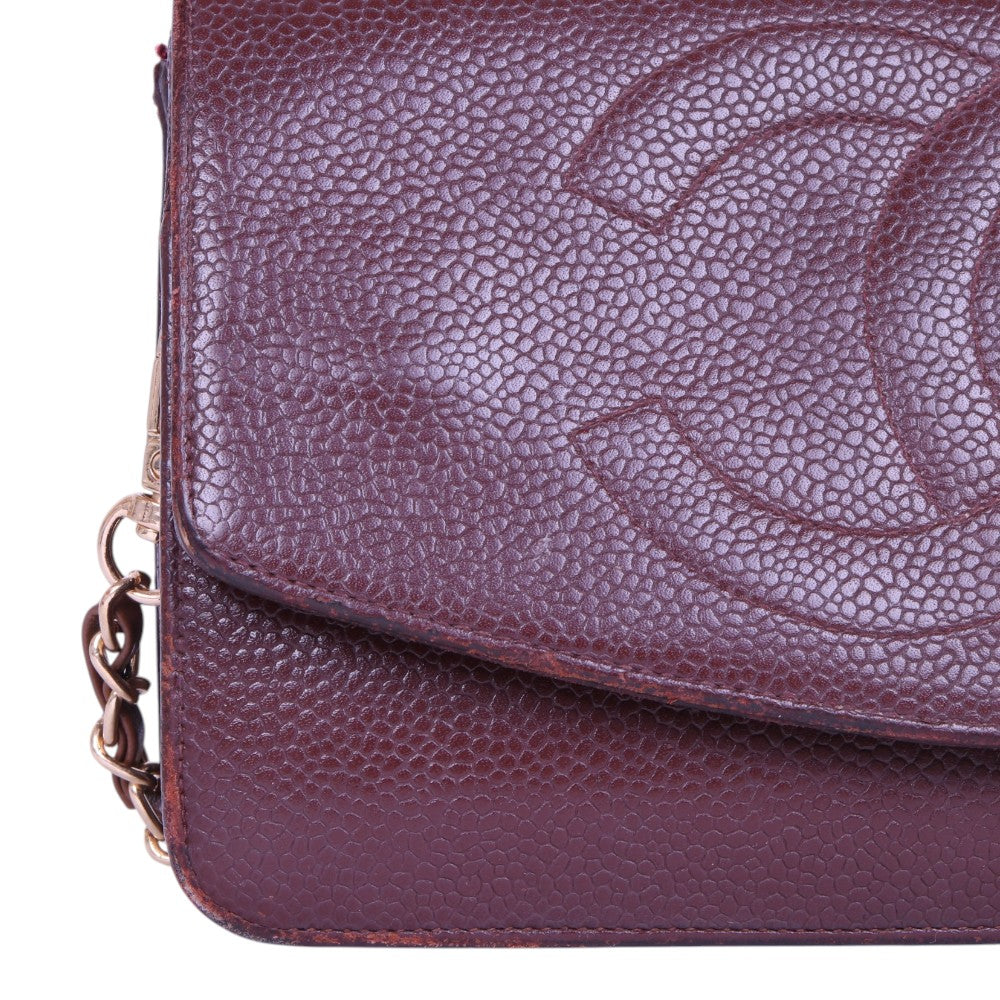 Timeless CC Wallet on Chain Bordeaux Caviar