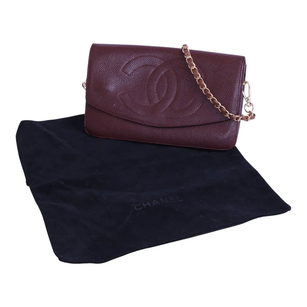 Timeless CC Wallet on Chain Bordeaux Caviar
