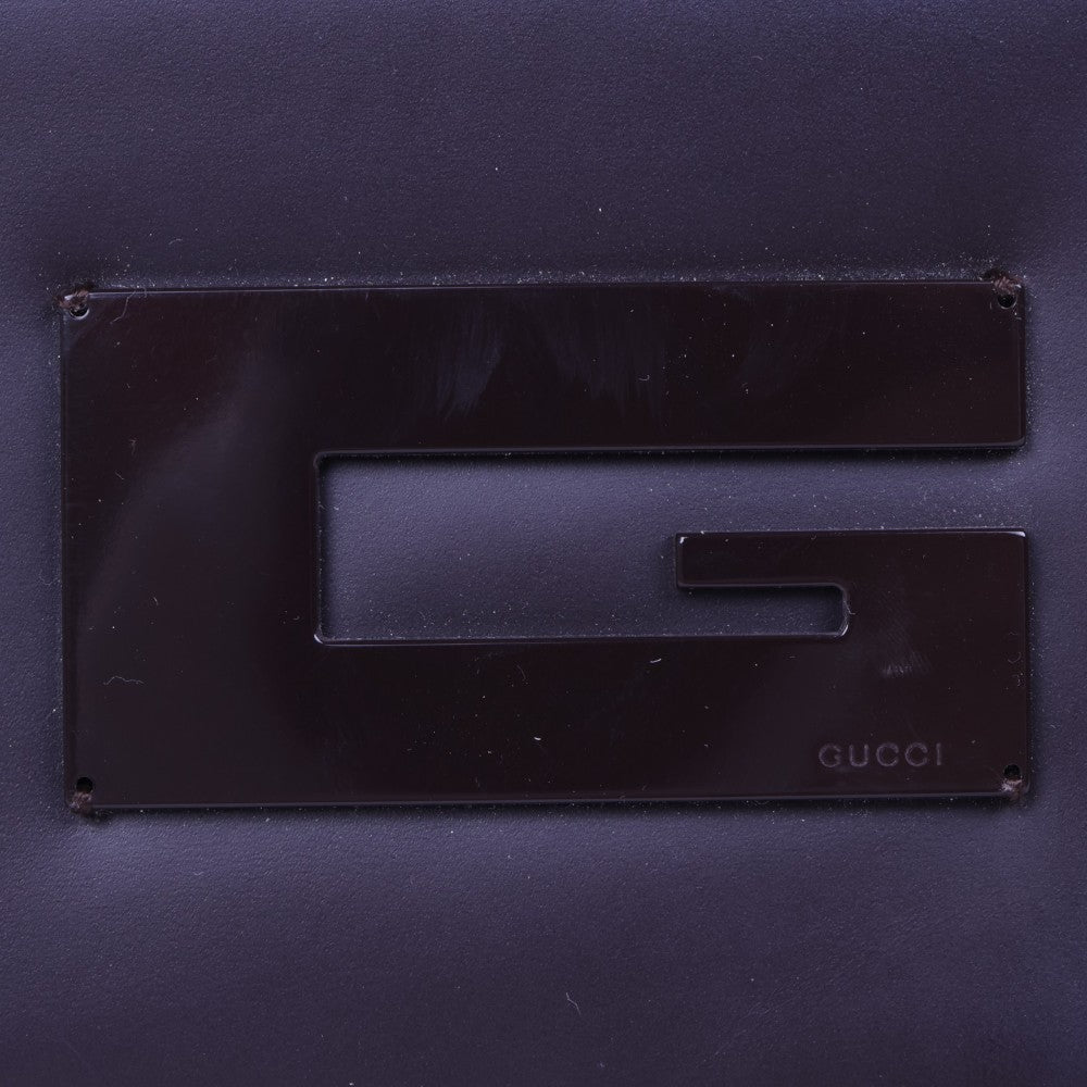 Square G Schoudertas - Aubergine Leer