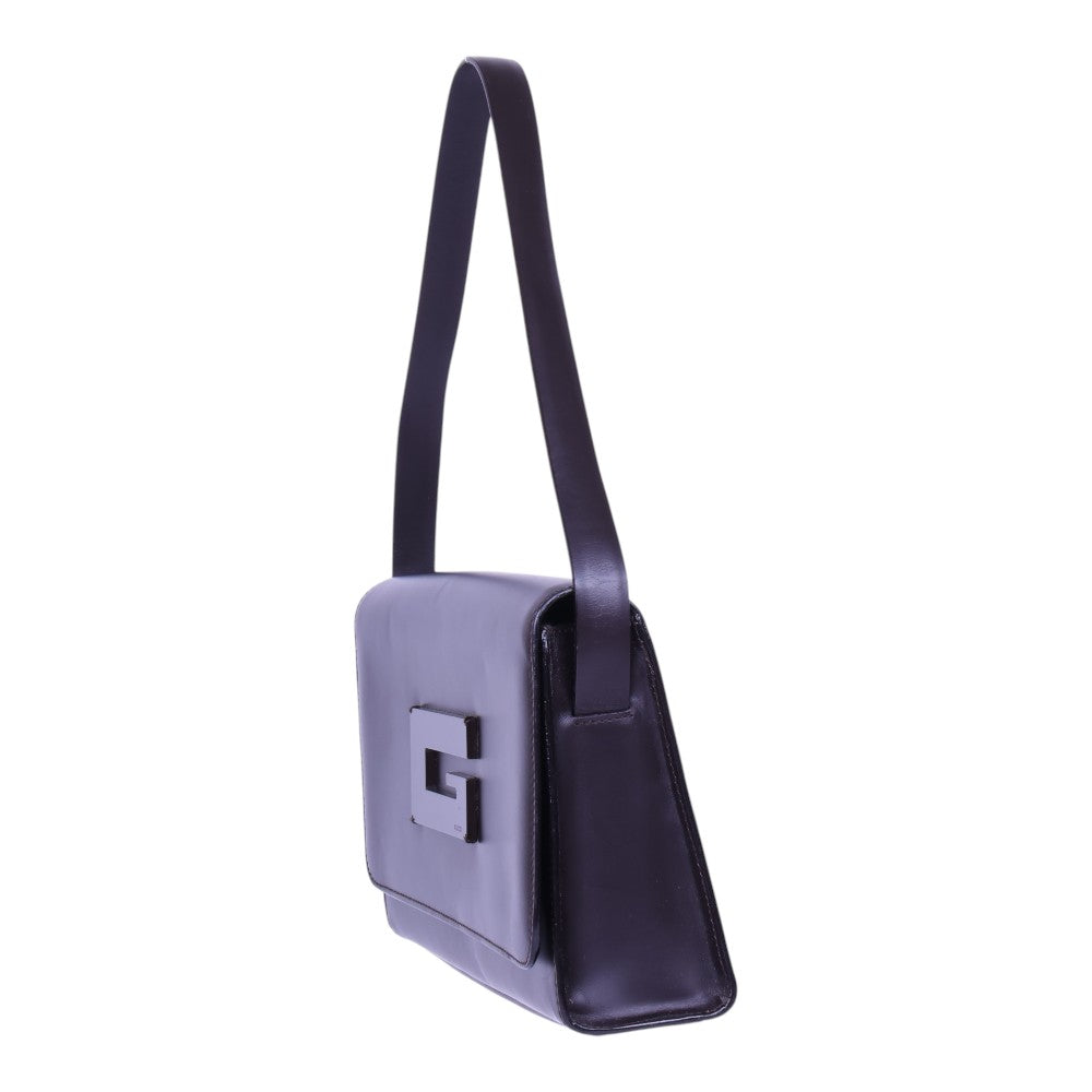 Square G Schoudertas - Aubergine Leer