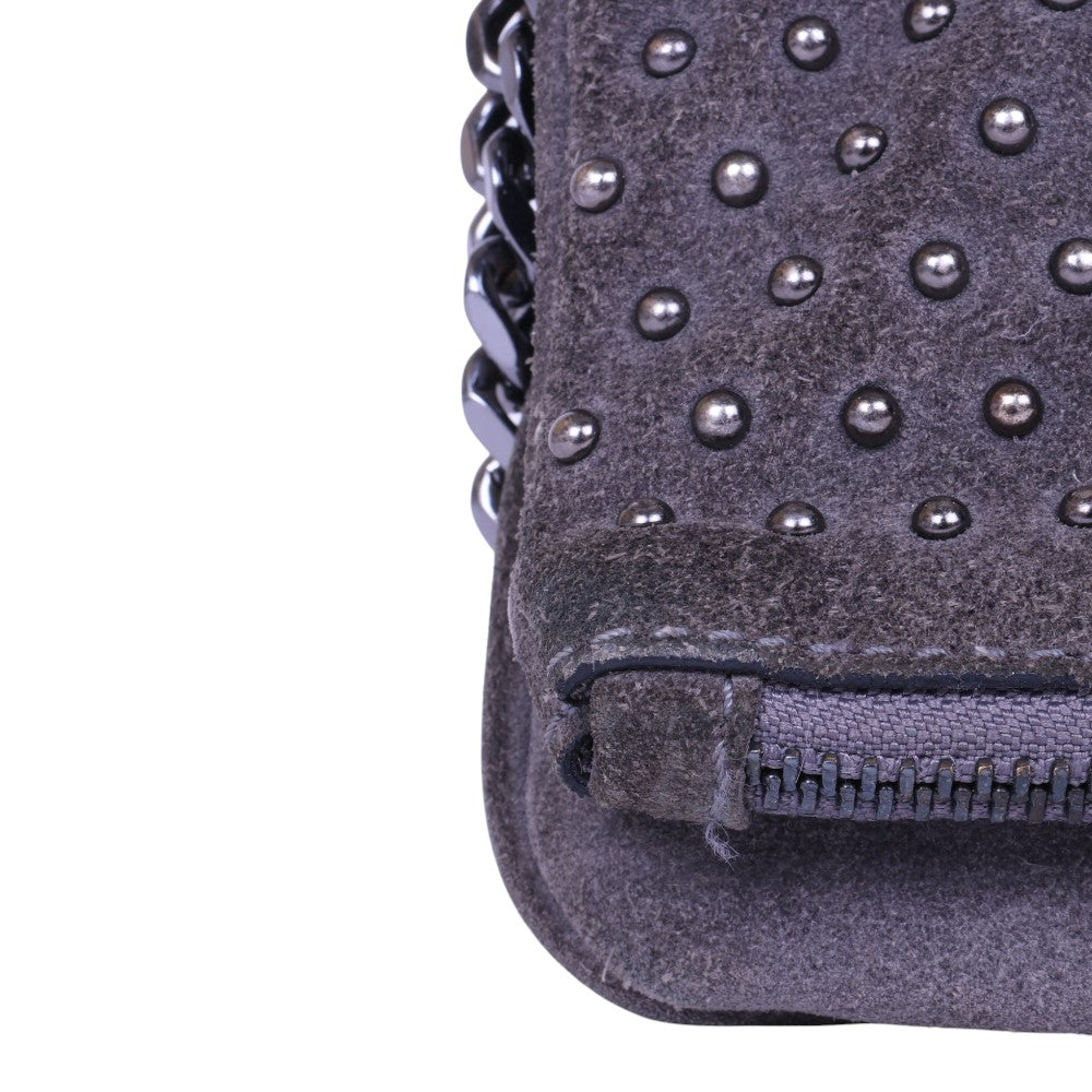 Rock Suede Clutch - Grijs