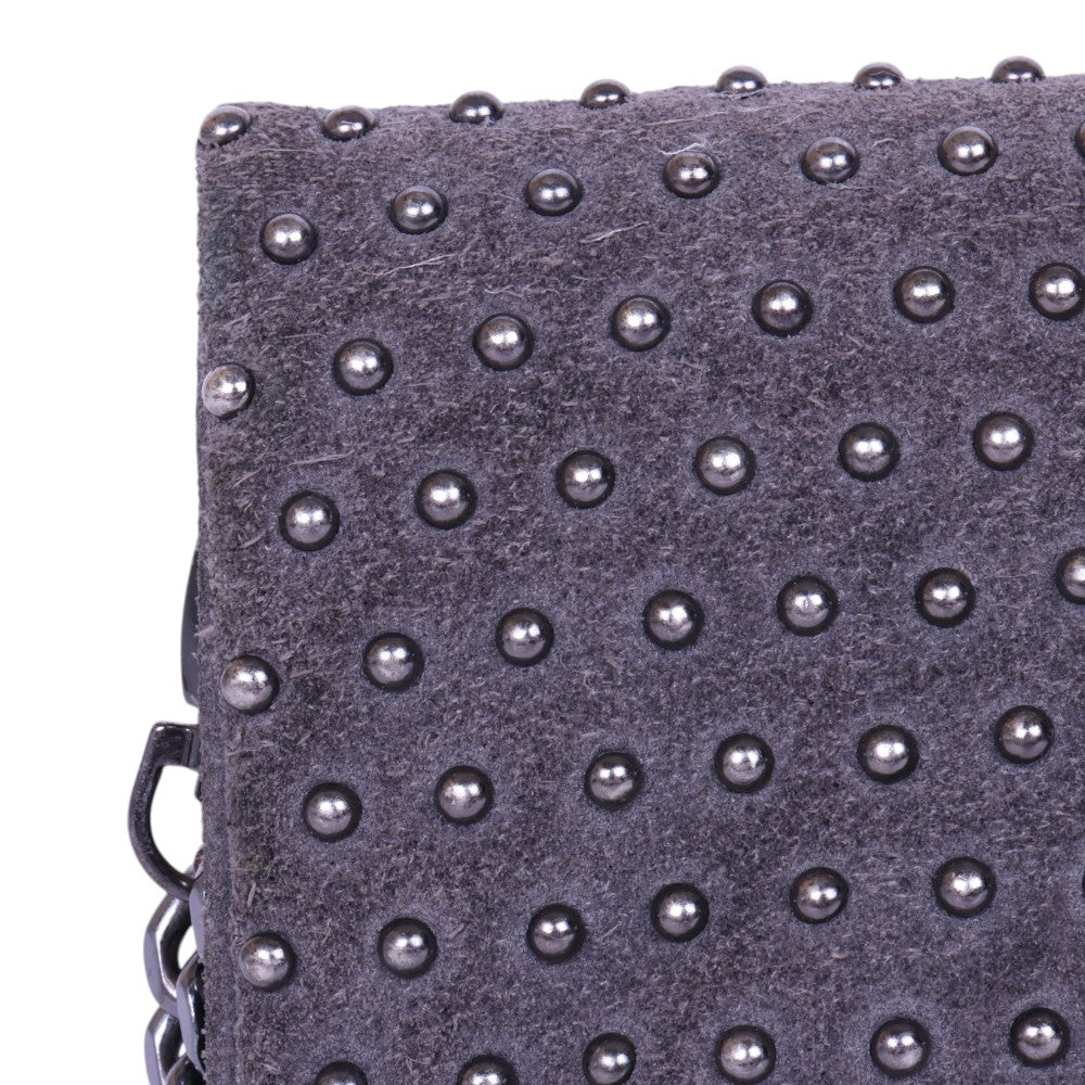 Rock Suede Clutch - Grijs