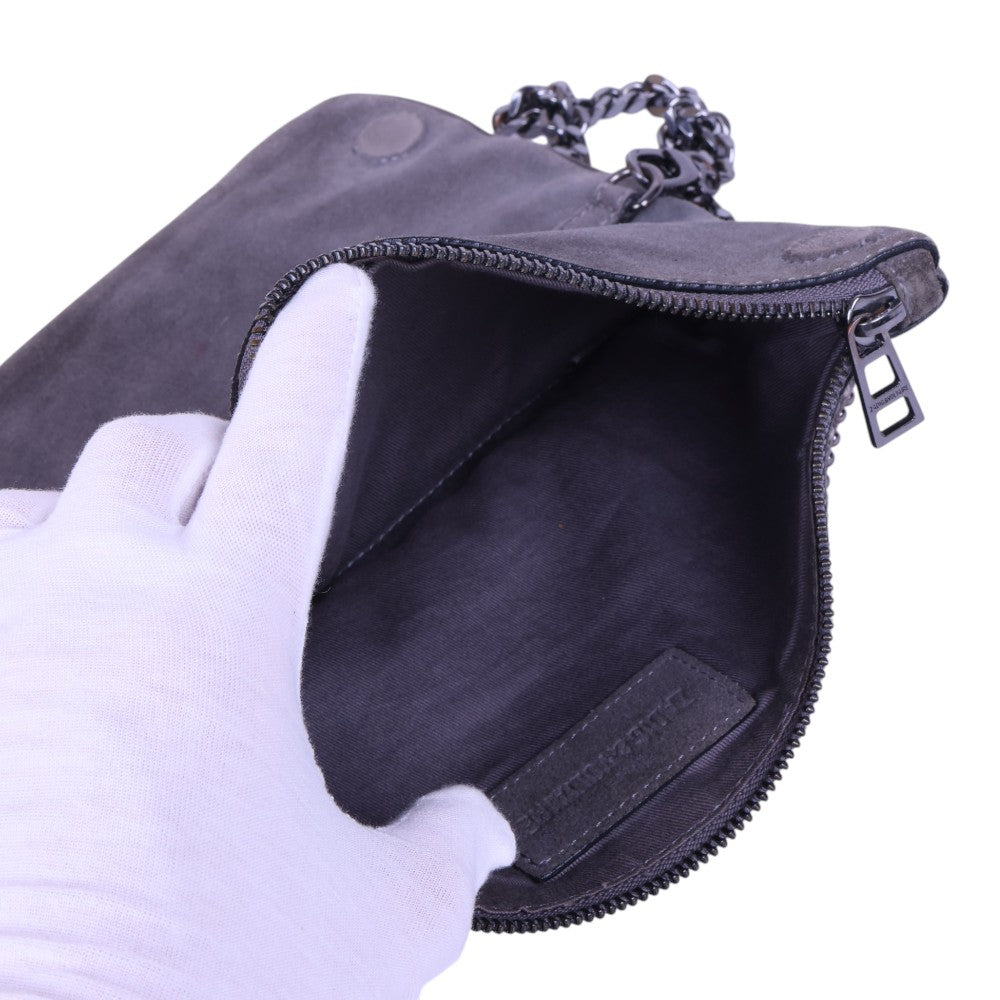 Rock Suede Clutch - Grijs