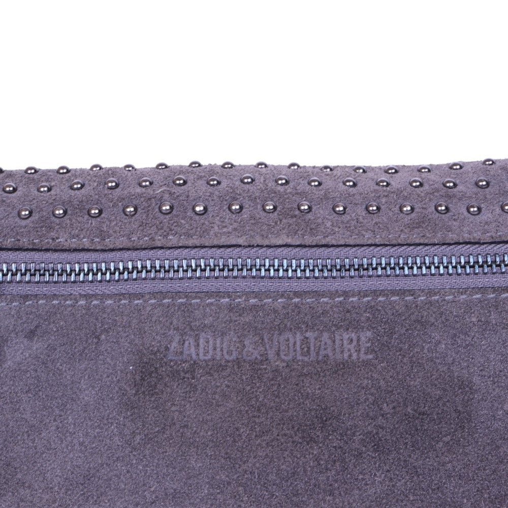 Rock Suede Clutch - Grijs