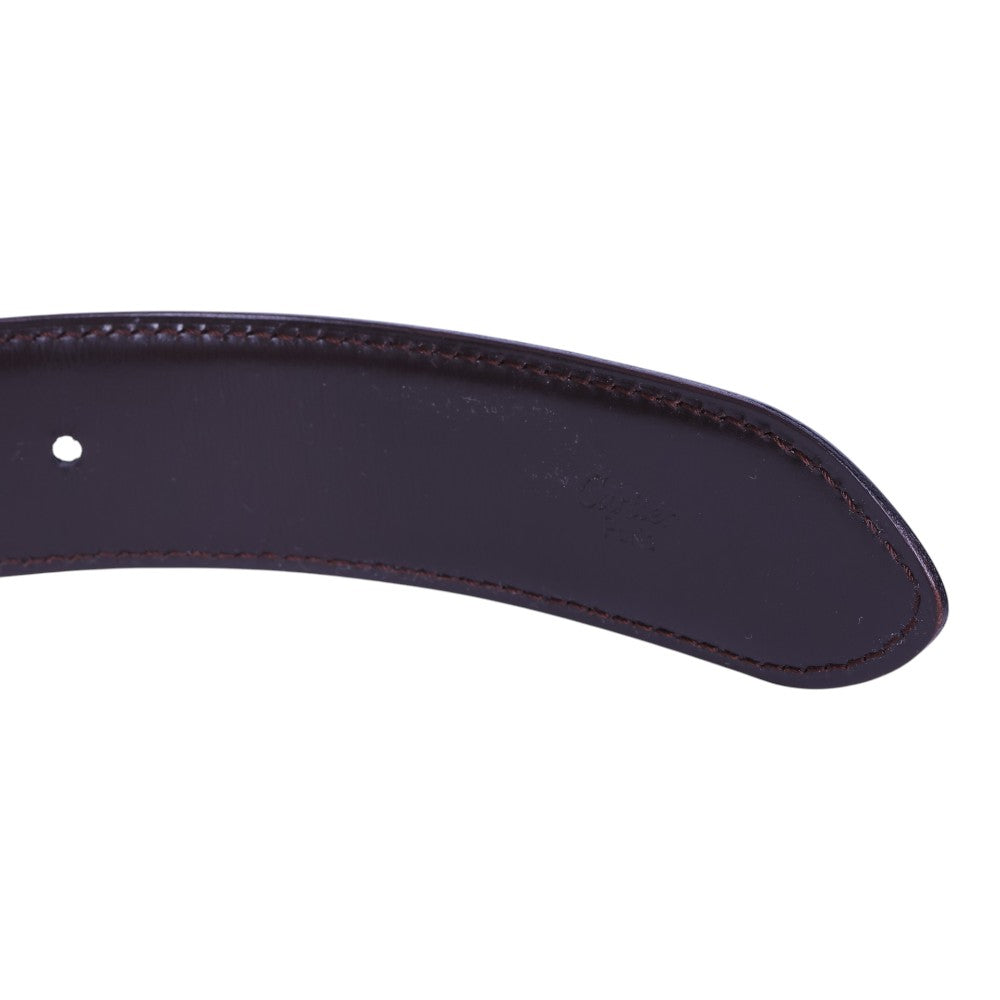 Reversible Leren Riem Zwart/Bruin - Zilverkleurige Gesp