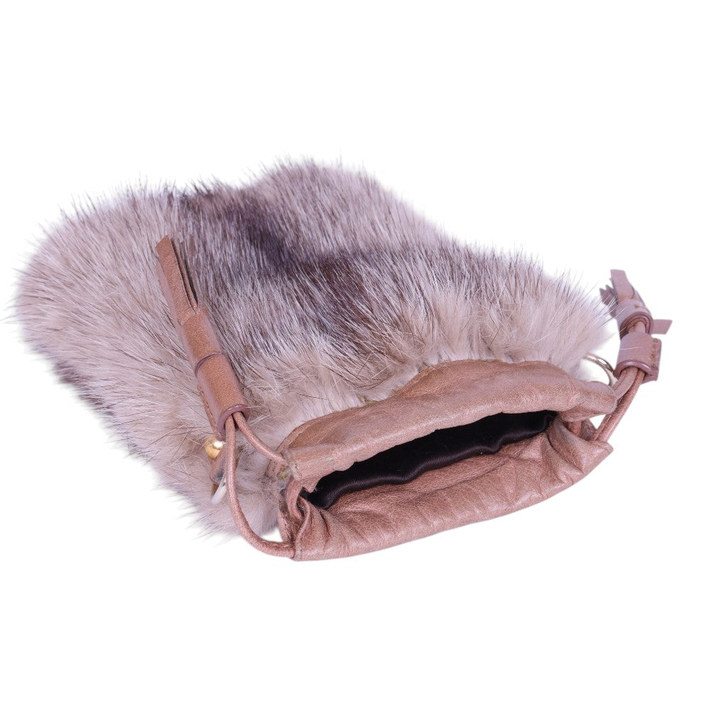 Mink Bont Buideltasje - Crossbody