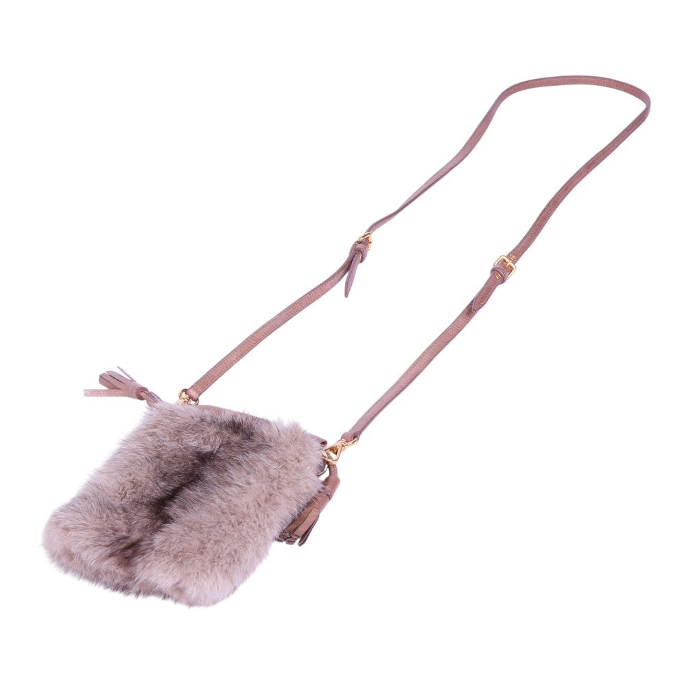 Mink Bont Buideltasje - Crossbody