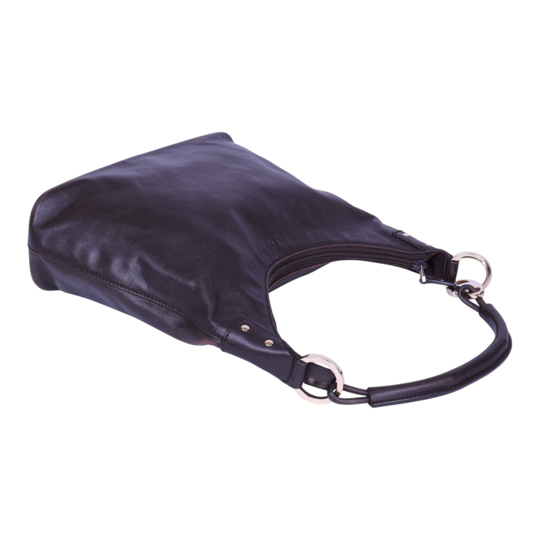 Hobo Schoudertas Donkerbruin Leer - 179775