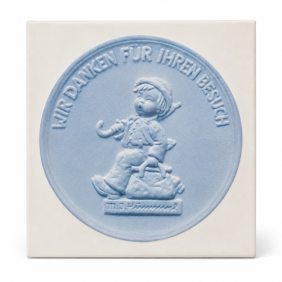 M.I. Hummel Plaquette - Wir danken für Ihren Besuch - 1975 (Nieuw)