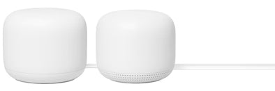 Nest Wifi 2-Pack Mesh Wifi Systeem AC2200 Router + Point - Wit