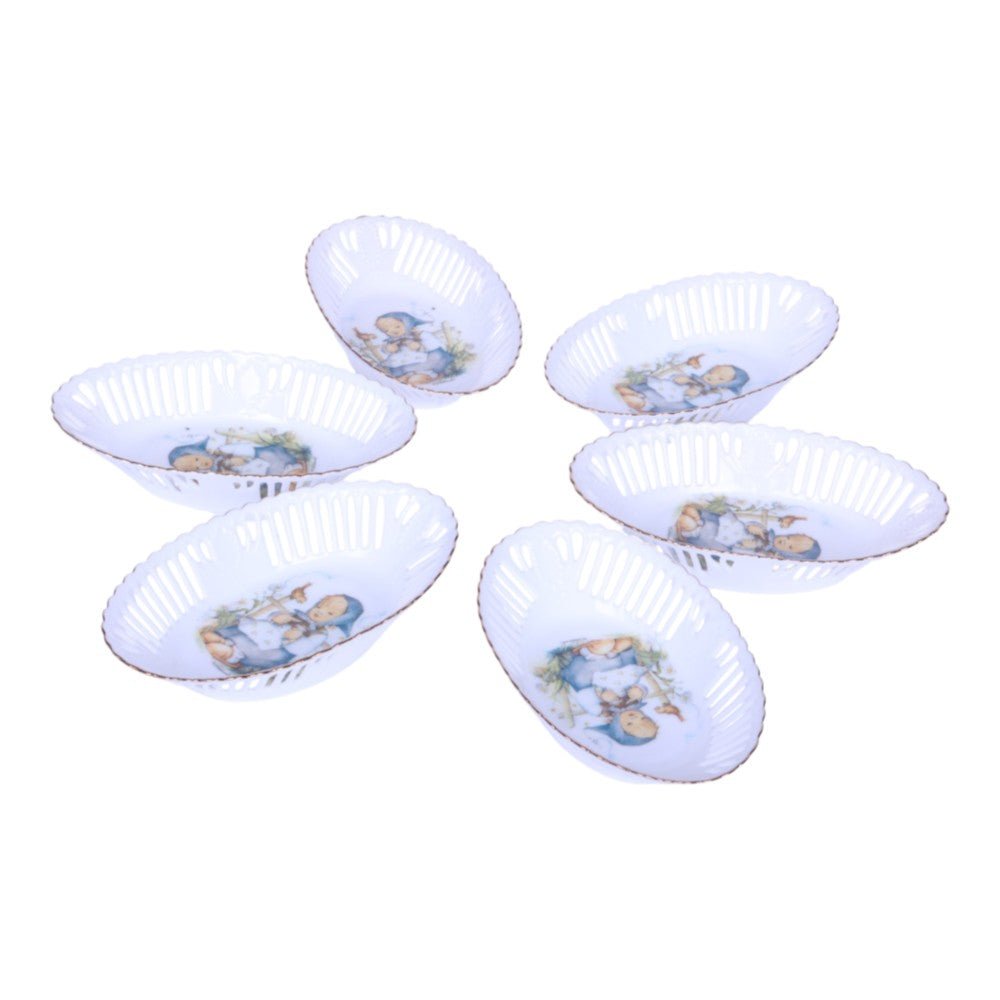 He Loves Me? - Set van 6 Ovale Hummel Schaaltjes
