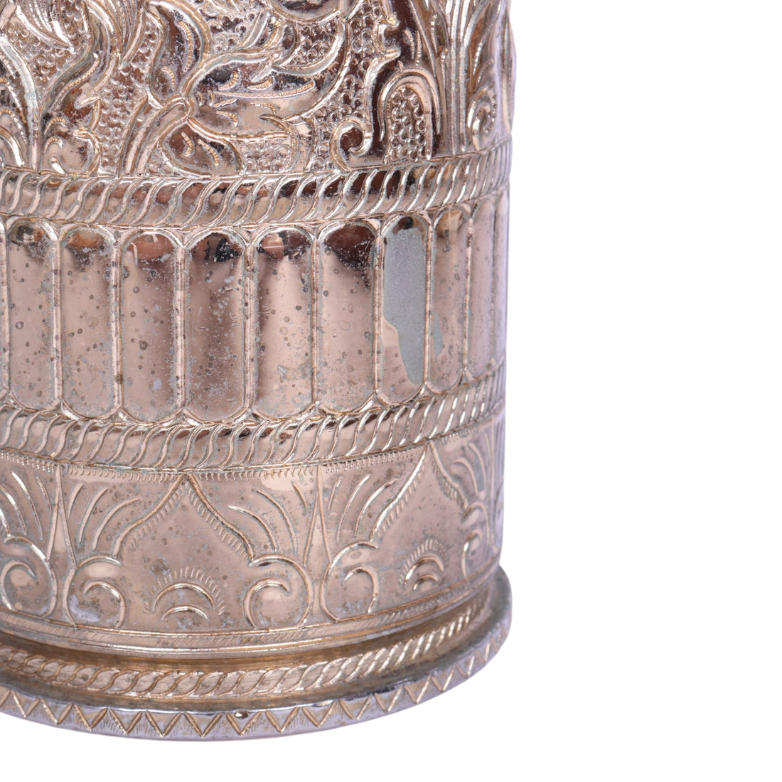 Messing Cilindervaas met Barong-figuur - Balinese Stijl