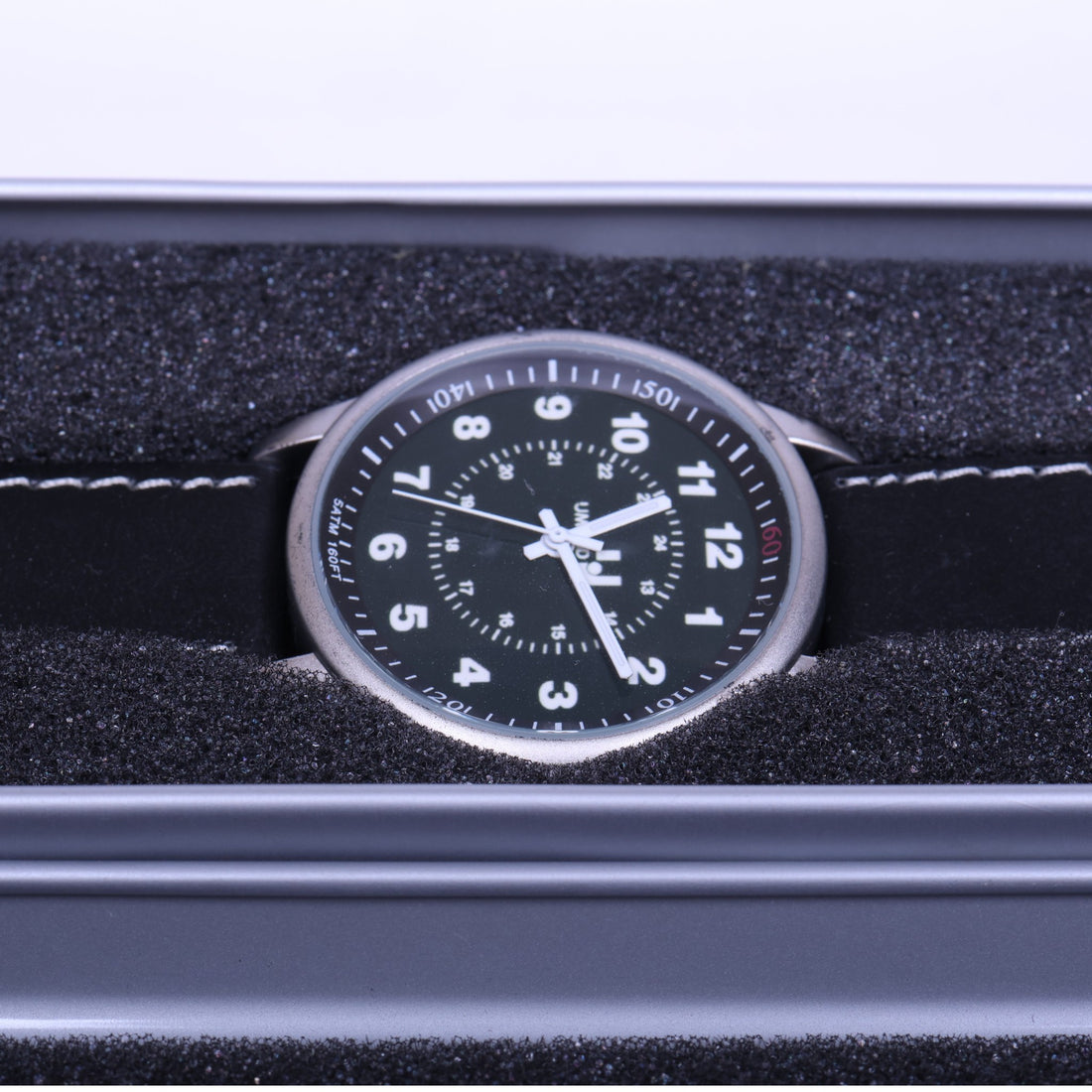 Herenhorloge Veldstijl - Zwarte Wijzerplaat