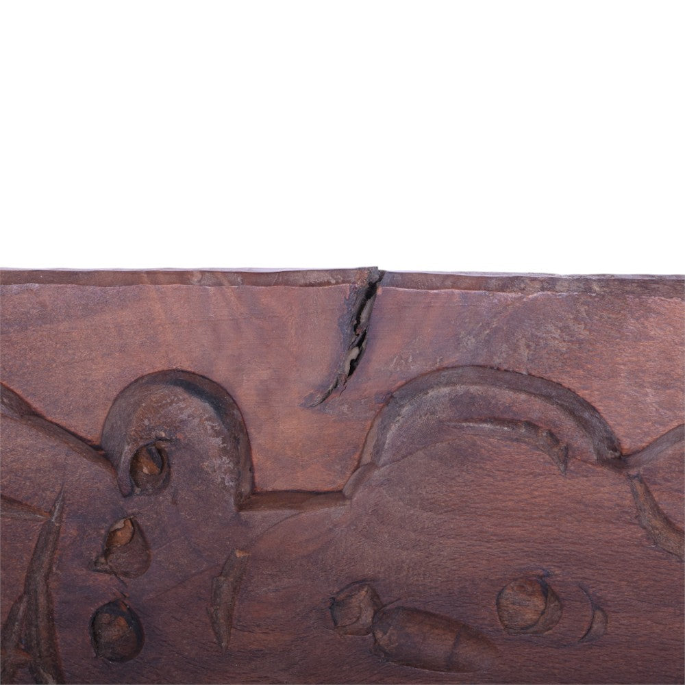 Antieke Houten Speculaasplank met Clowns - Handgesneden Koekplank