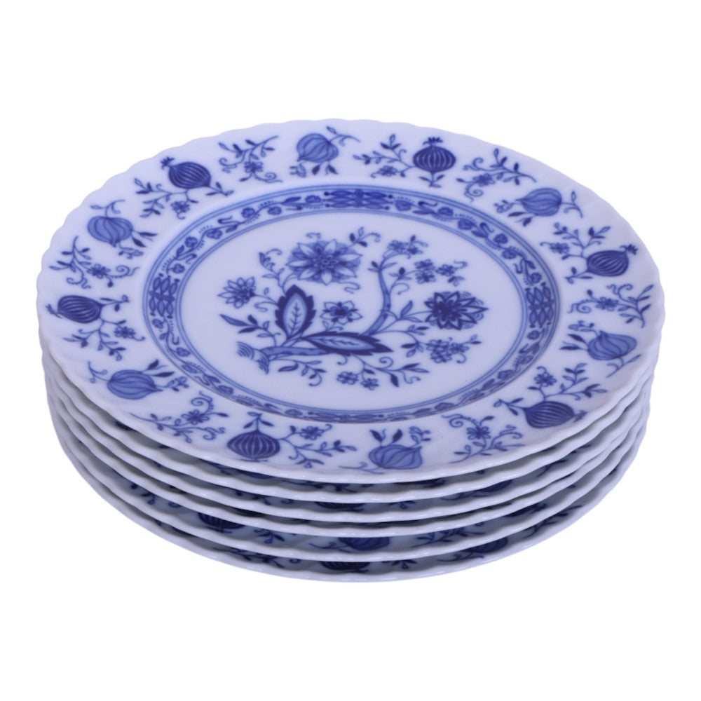 Zwiebelmuster Gebaksborden - Set van 6 - Echt Kobalt