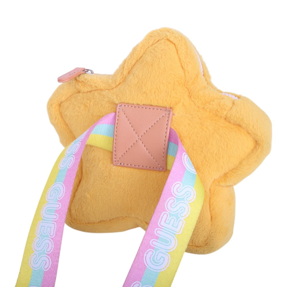 Ster Pluche Crossbody Tasje Geel