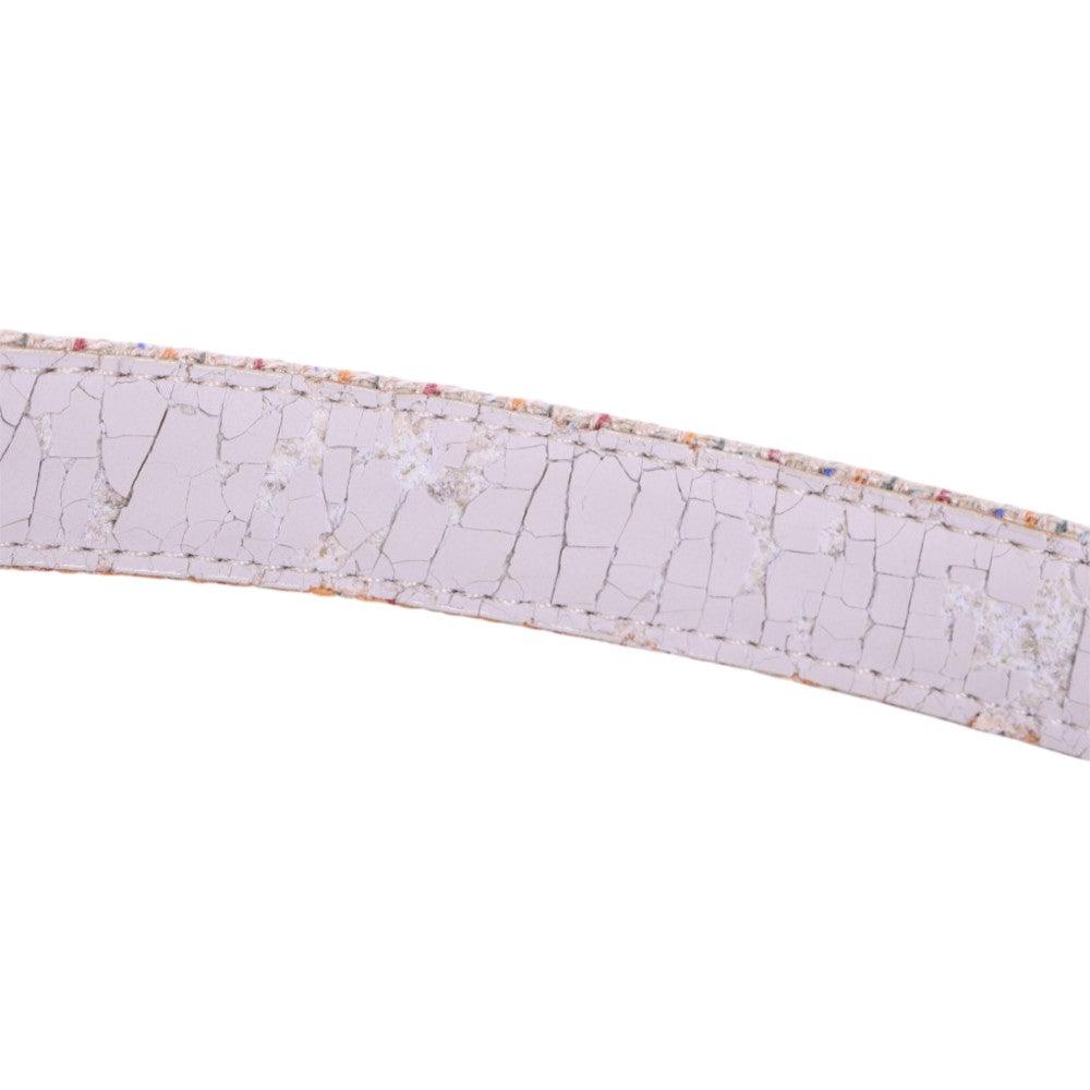 Tweed Riem Pastel met Stoffen Gesp