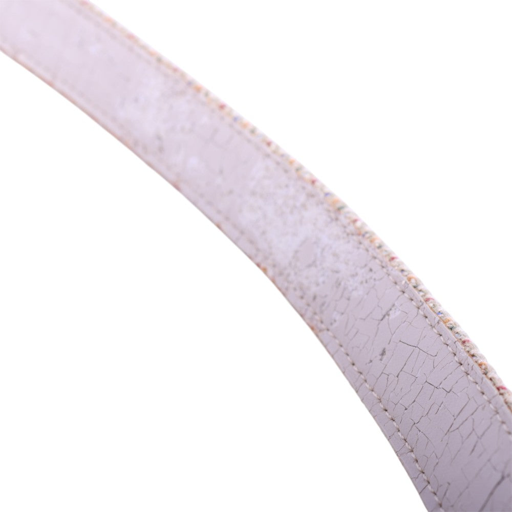 Tweed Riem Pastel met Stoffen Gesp
