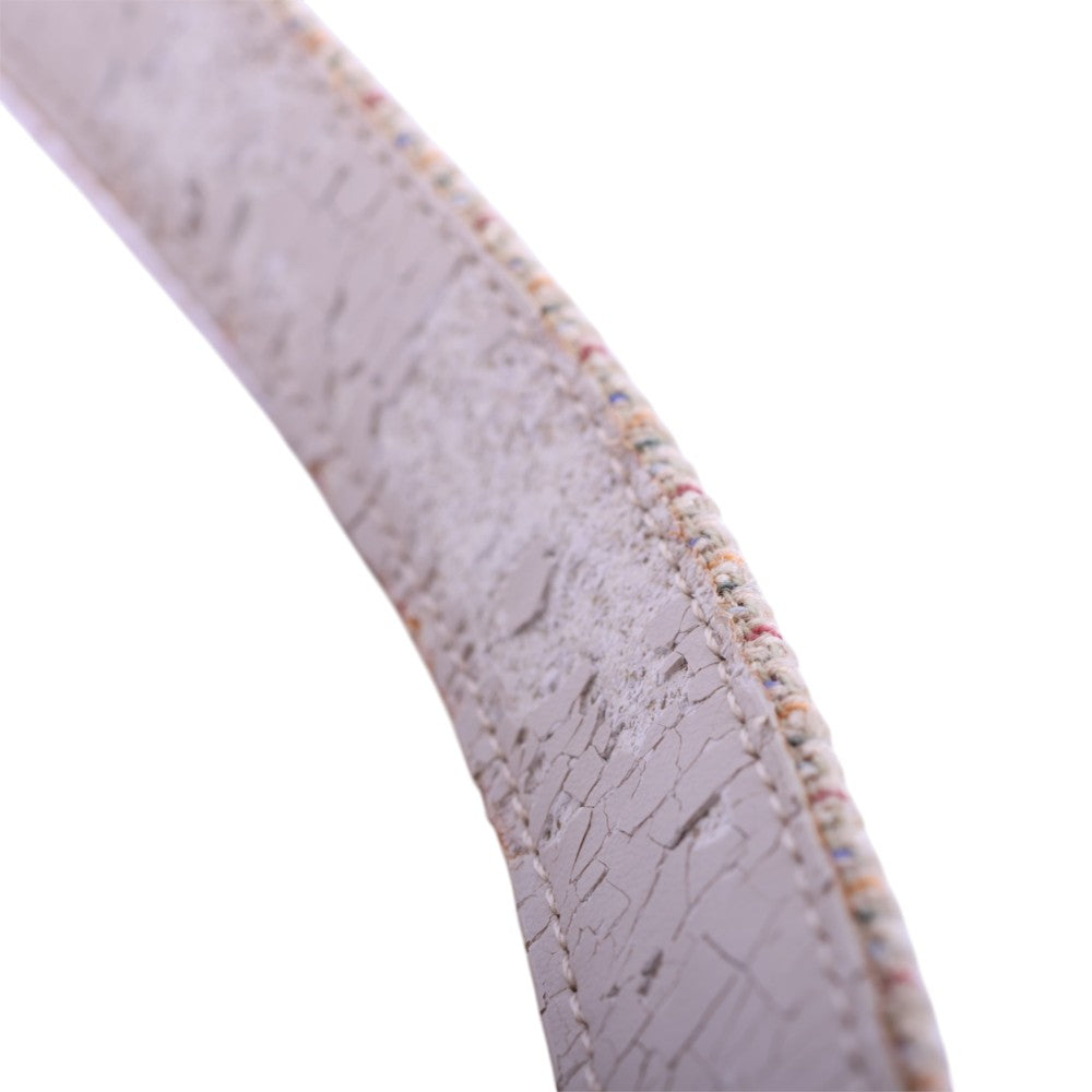 Tweed Riem Pastel met Stoffen Gesp
