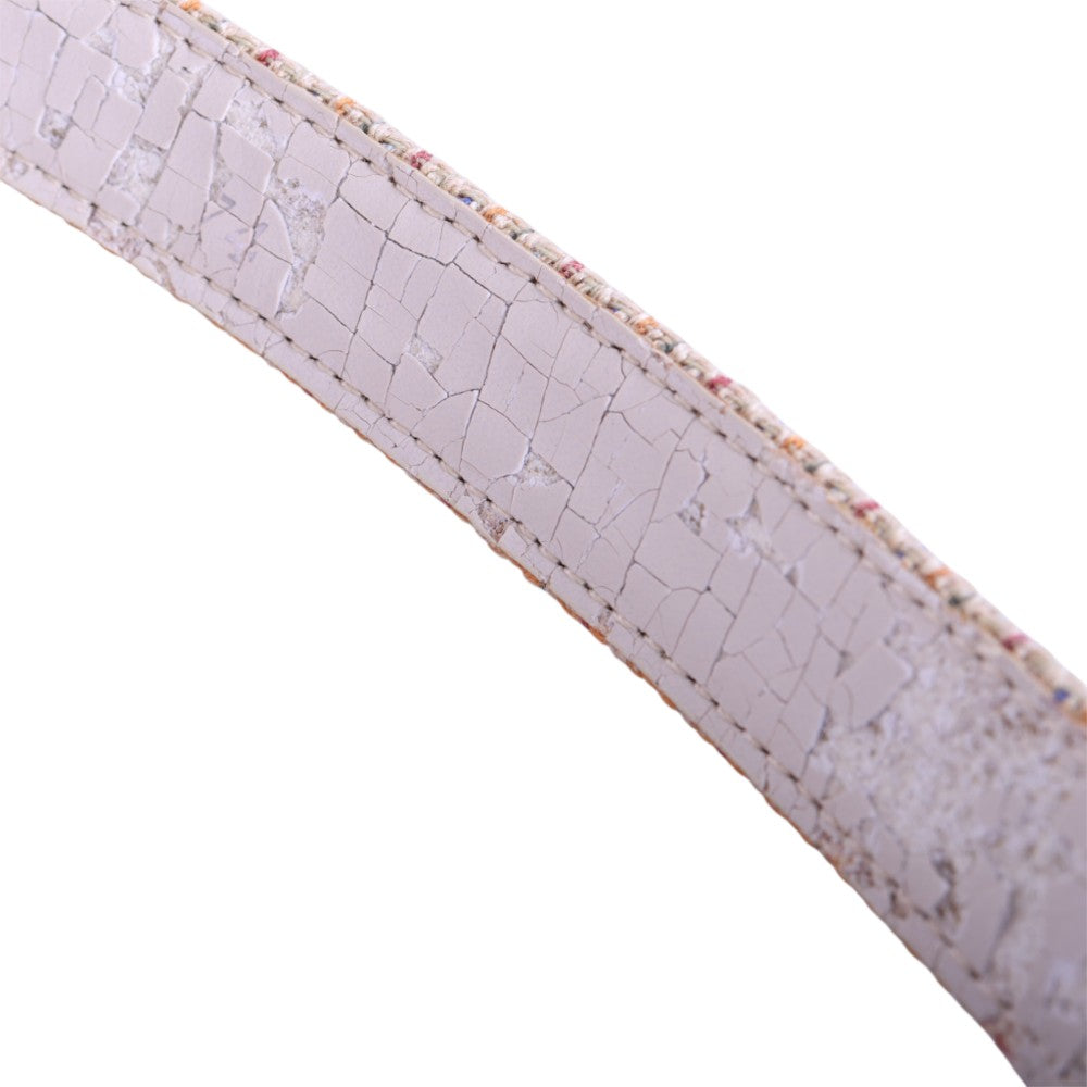 Tweed Riem Pastel met Stoffen Gesp