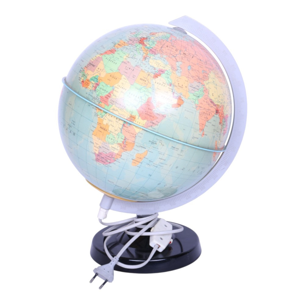 Verlichte Wereldbol - Politiek - Nederlandstalig (25 cm)