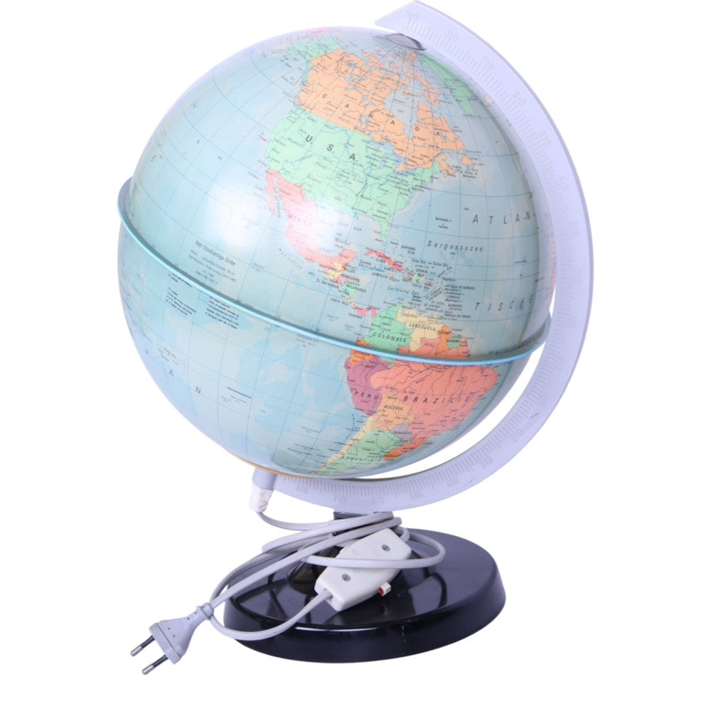 Verlichte Wereldbol - Politiek - Nederlandstalig (25 cm)