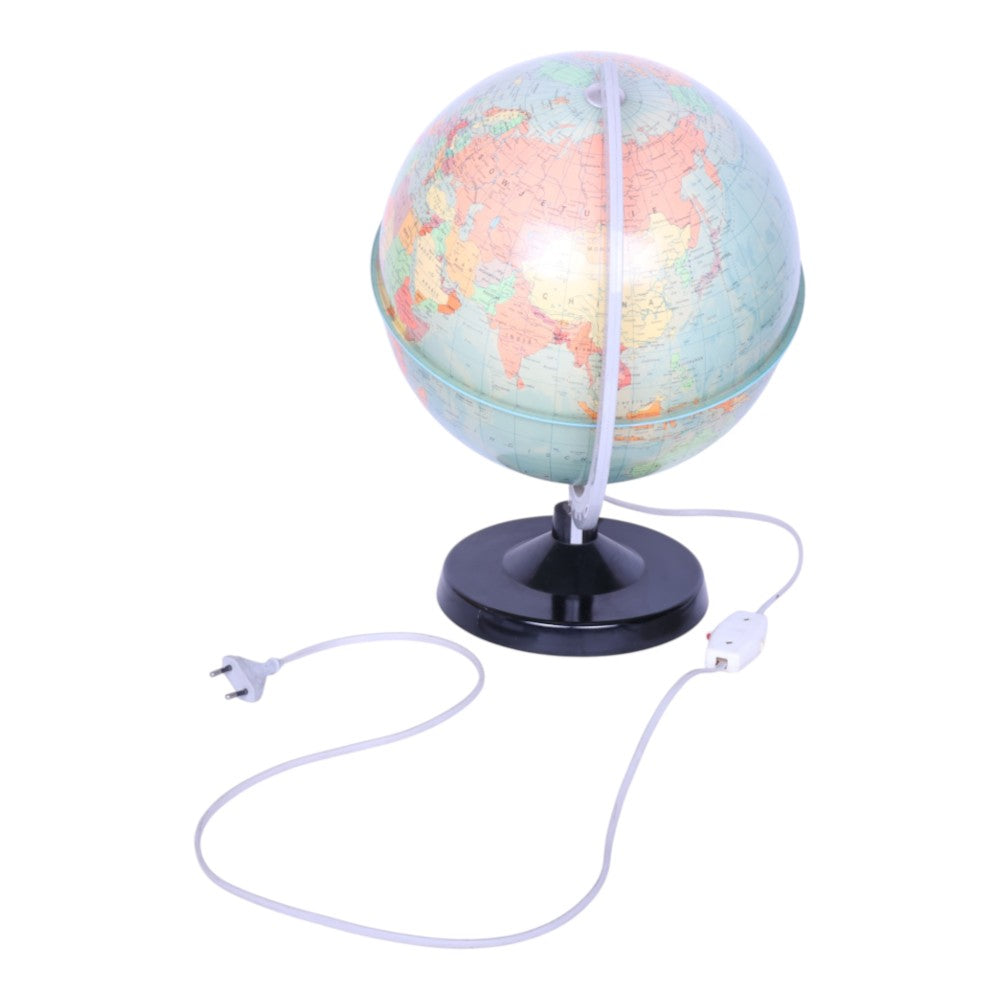 Verlichte Wereldbol - Politiek - Nederlandstalig (25 cm)