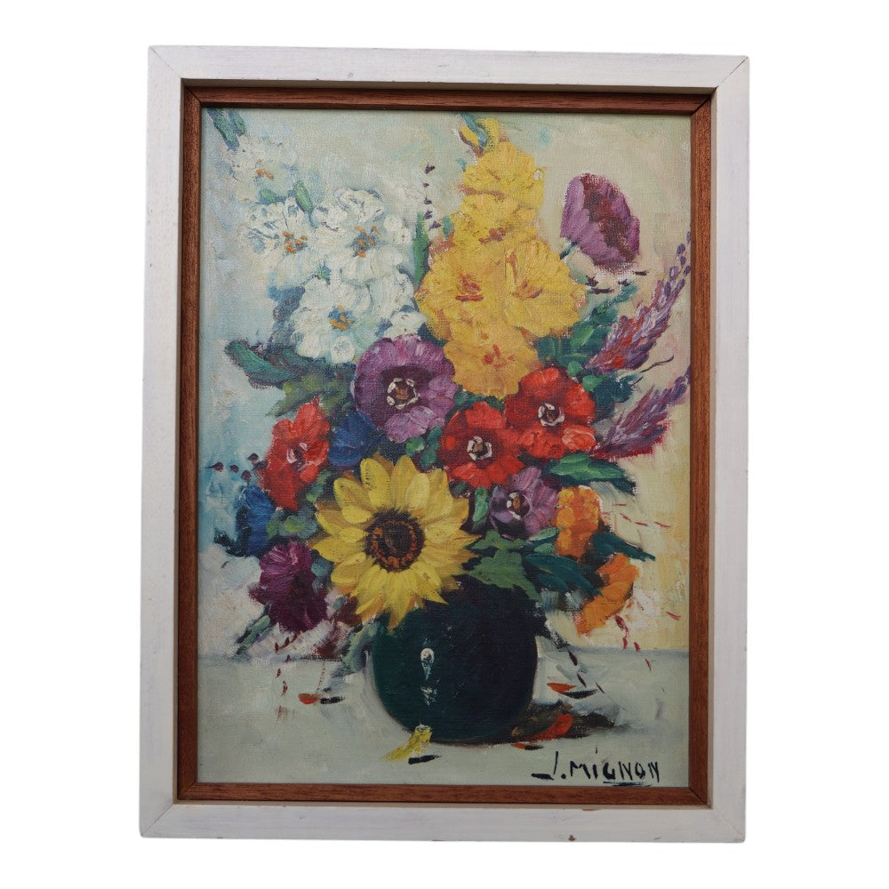 Stilleven met Bloemen in Vaas - Olieverf op Doek