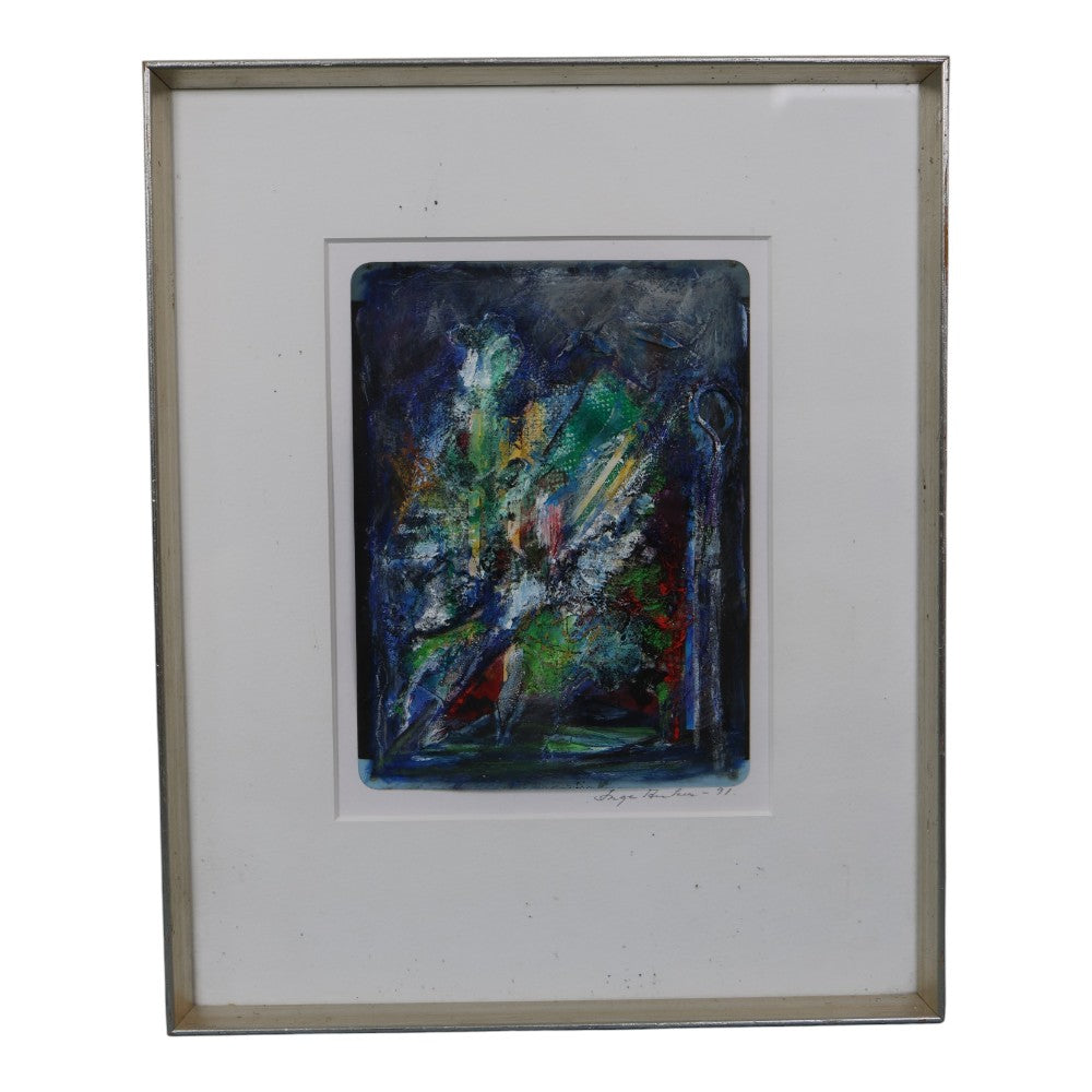 Pirouette - Abstract Schilderij - Gemengde Techniek (1991)