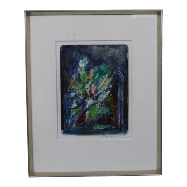 Pirouette - Abstract Schilderij - Gemengde Techniek (1991)