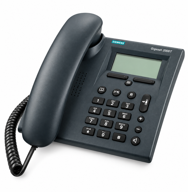 Gigaset 2000T DECT Tafeltelefoon met Verlicht Display en Handsfree (In doos)