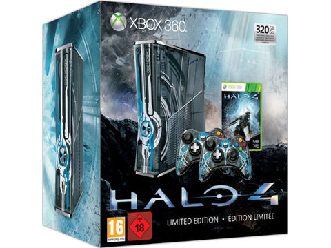 Xbox 360 S (Slim) Console - Limited Edition Halo 4 - 320 GB - Incl. 2 Controllers (In doos)