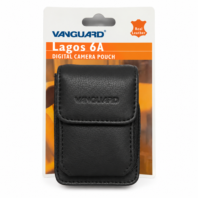 Lagos 6A Leren Camera Case / Pouch - 6,5 x 2,5 x 9,5 cm (Nieuw)