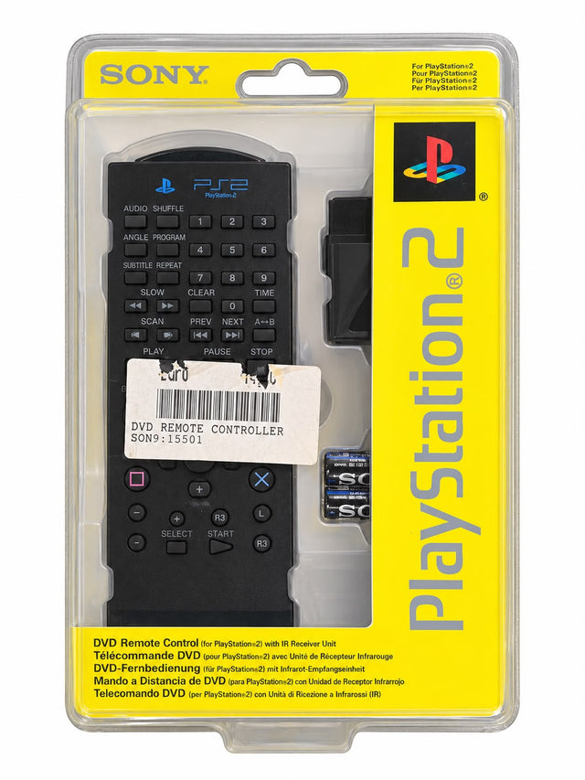 Playstation 2 DVD Remote / Afstandsbediening (Incl. ontvanger) (Nieuw)