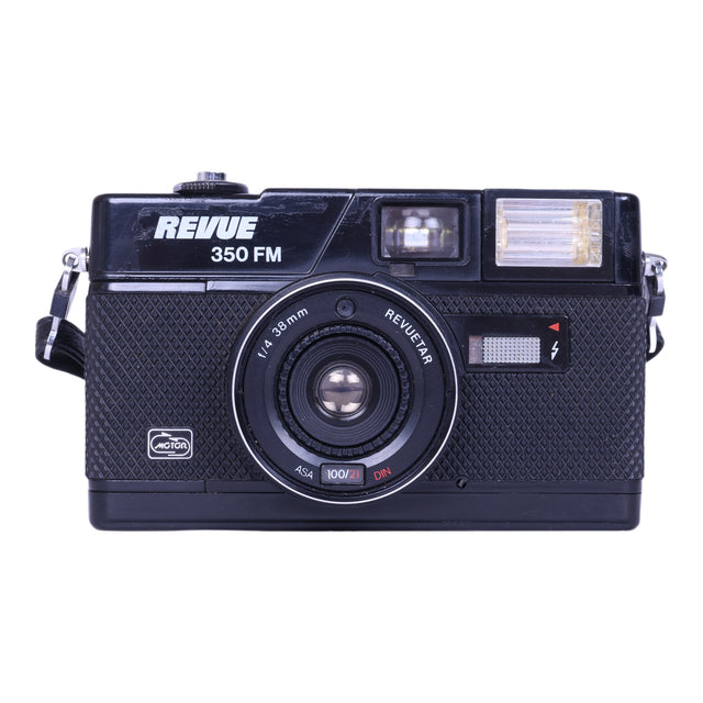 350 FM 35mm Point and Shoot Film Camera - Zwart (Incl. camerariem)