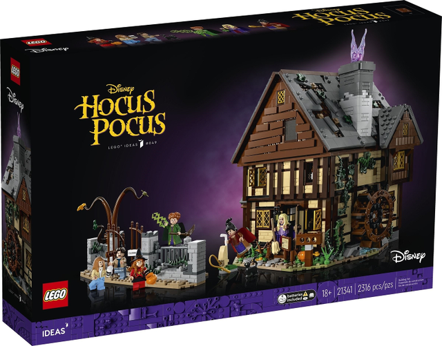 Ideas Disney Hocus Pocus: het huisje van de Sanderson-zussen - 21341 (Nieuw)